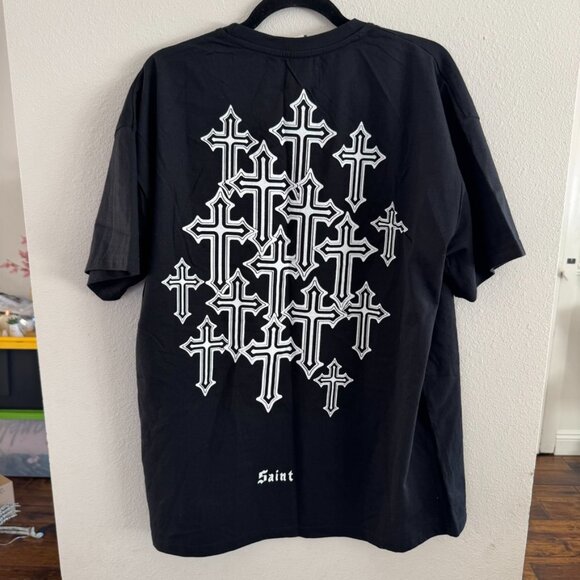 Saint LA Cross Graphic Tee by FLY by NIGHT Size Large - Picture 3 of 4